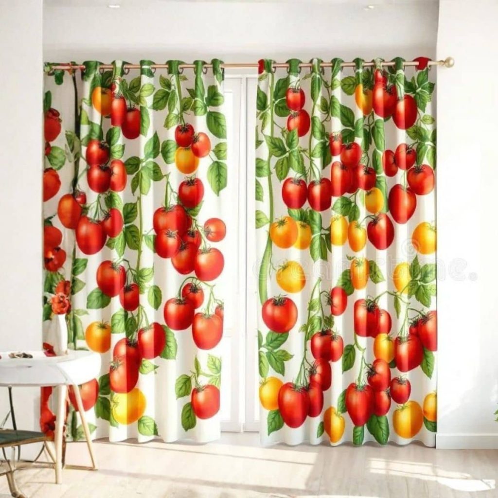 Custom 3D digital printed curtains colorful design Doha home
