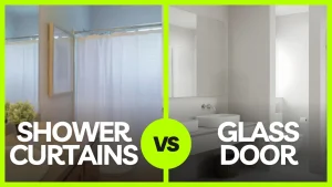 shower curtain vs glass door