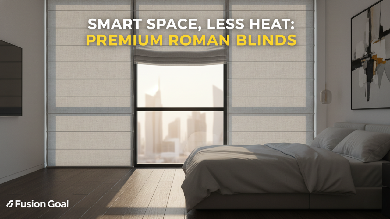 roman blind curtains