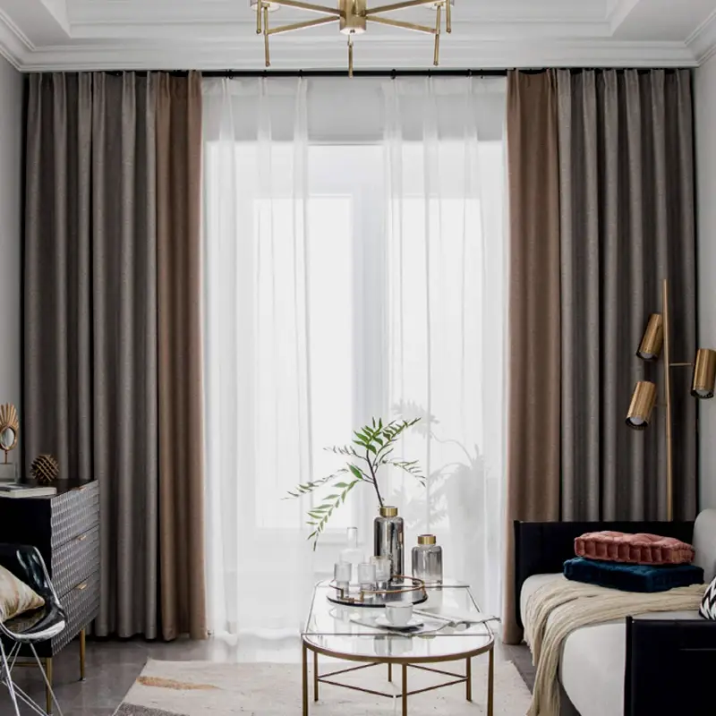 Double Layer Blackout Curtains by fusion goal