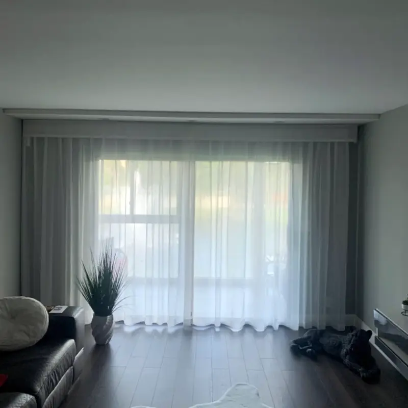Motorized Sheer Curtains install at villa in doha