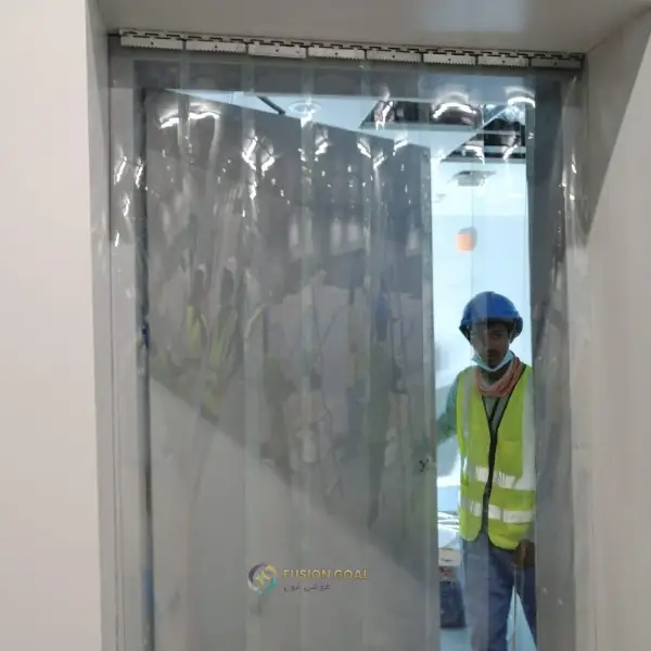 Clear transparent PVC strip curtain Qatar
