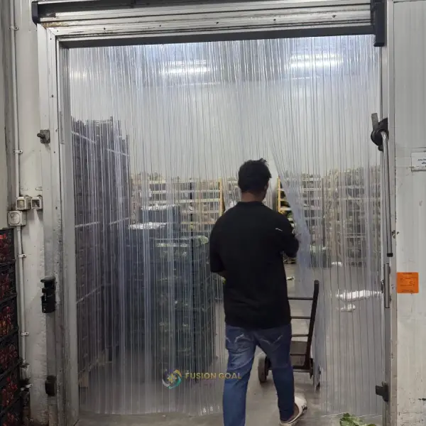 Transparent PVC strip curtain warehouse Qatar