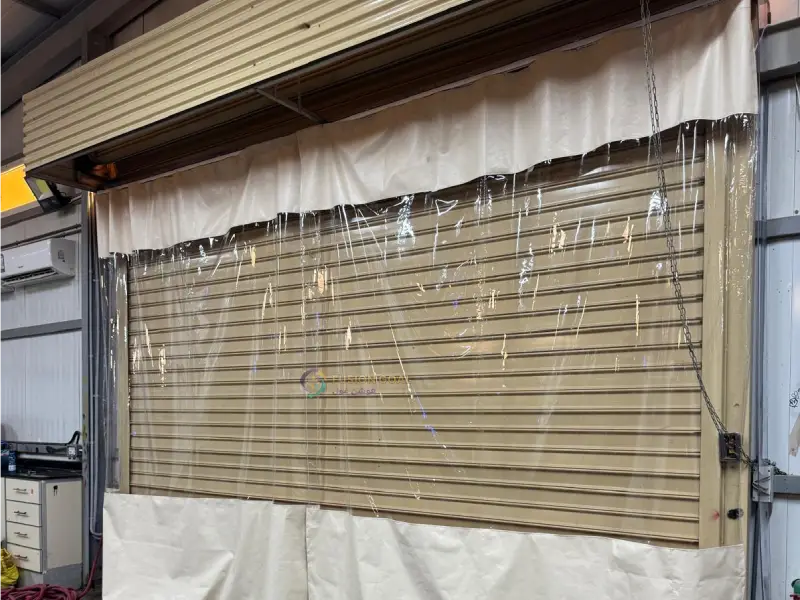 Transparent PVC strip curtains for commercial warehouse in Qatar