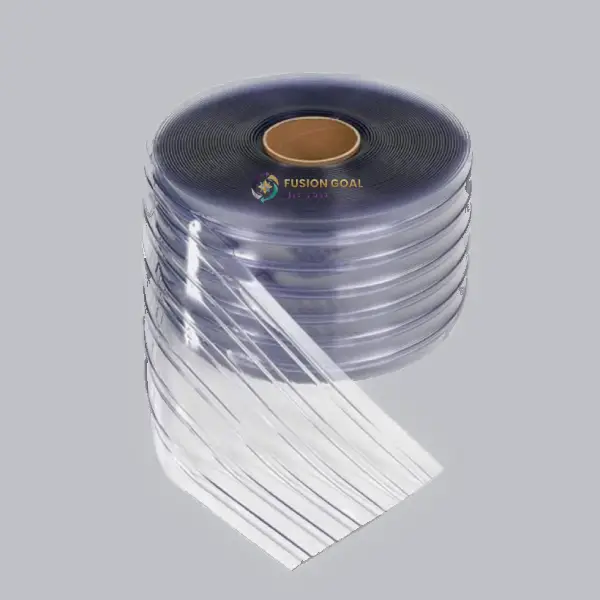 Ribbed PVC strip curtain industrial door Doha