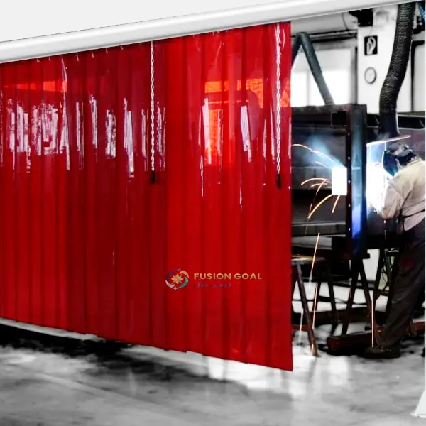 Welding grade tinted PVC curtain Qatar