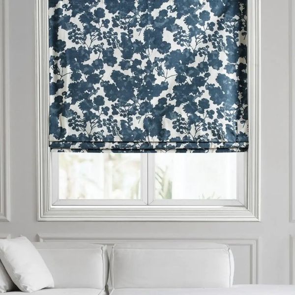 atterned Roman blinds for decorative windows