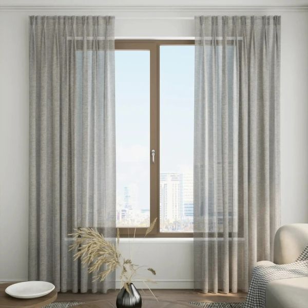 Plain Sheer Curtains in qatar