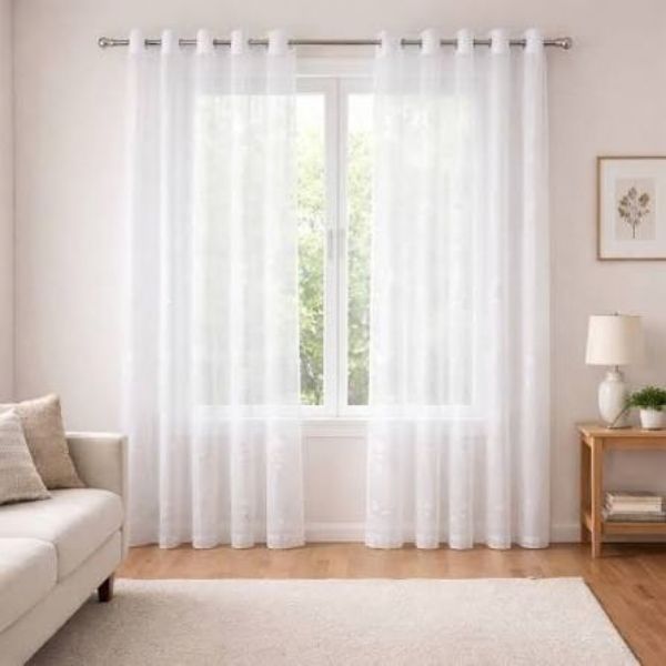 Plain Sheer Curtains in qatar