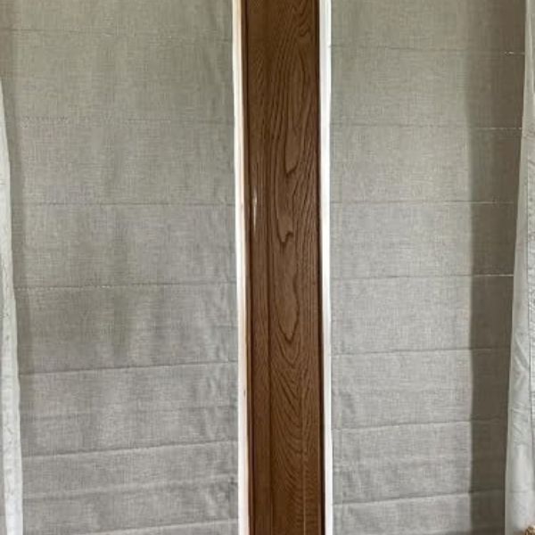 Custom Roman blinds installed in a Lusail project