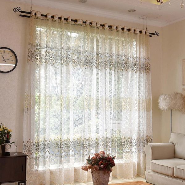 Voile Sheer Curtains in doha qatar