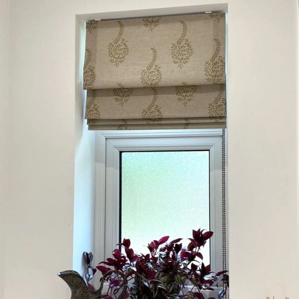 Custom Roman blinds for stylish window covering