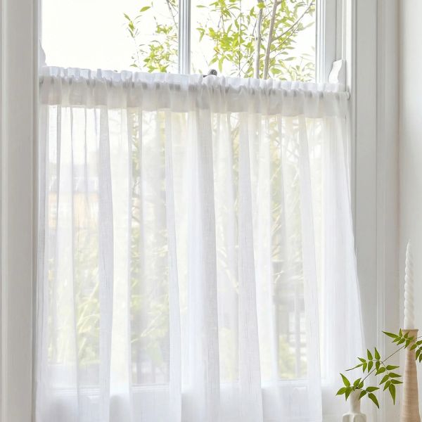 linen look sheer curtains in qatar